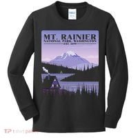 MT. Rainier National Park Hiking Vacation Kids Long Sleeve Shirt thumb 0