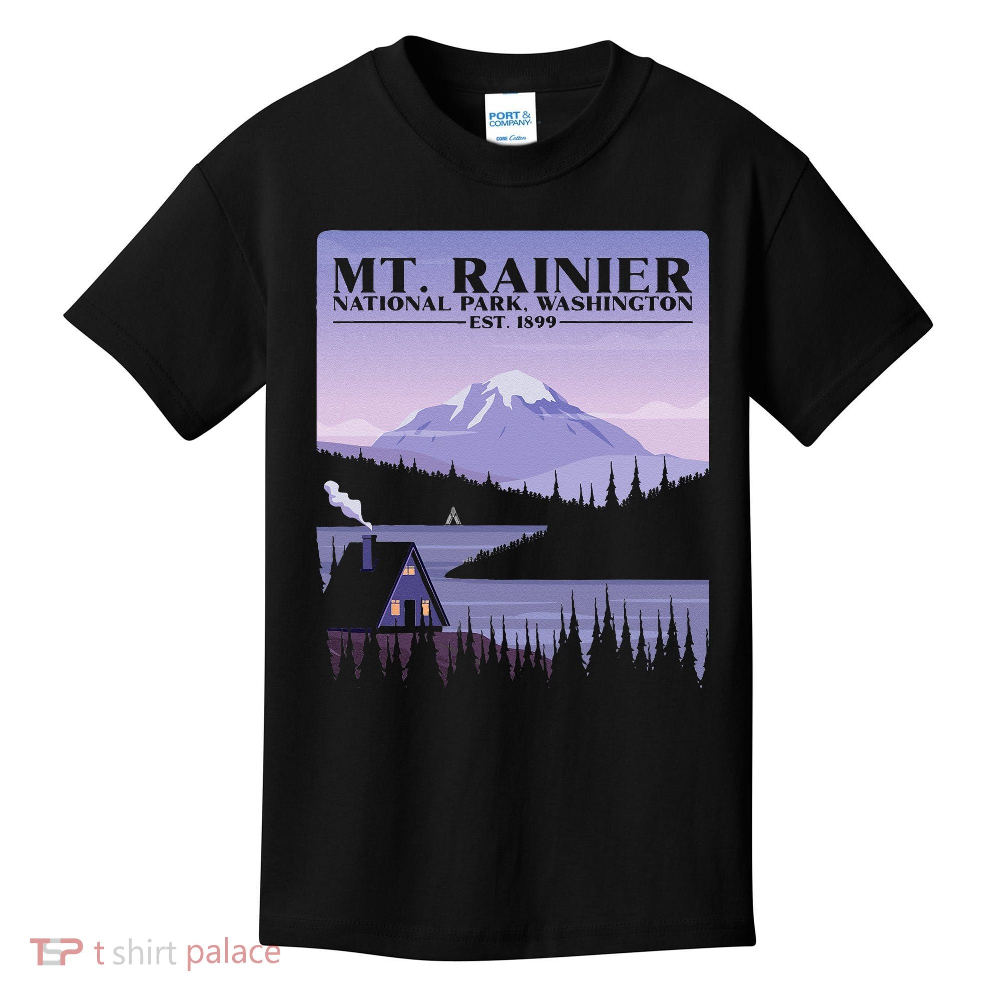 MT. Rainier National Park Hiking Vacation Kids T-Shirt