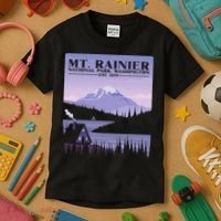 MT. Rainier National Park Hiking Vacation Kids T-Shirt thumb 3