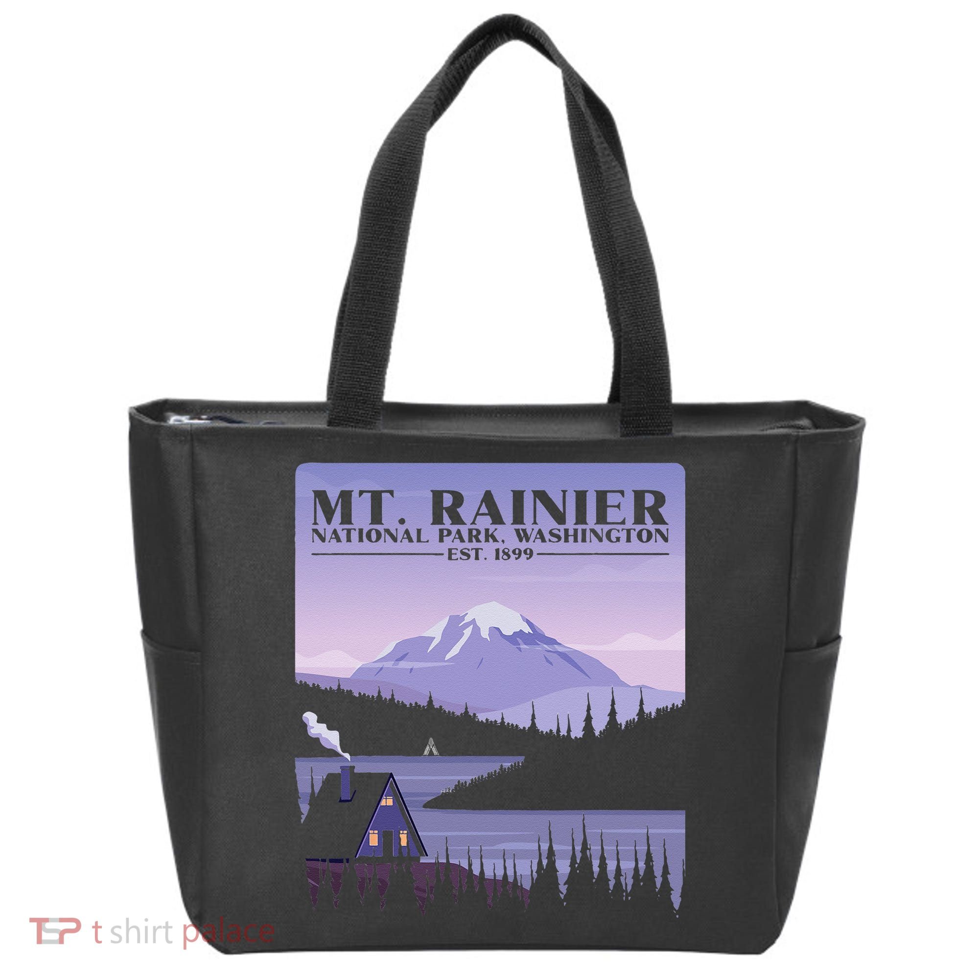 MT. Rainier National Park Hiking Vacation Tote Bag