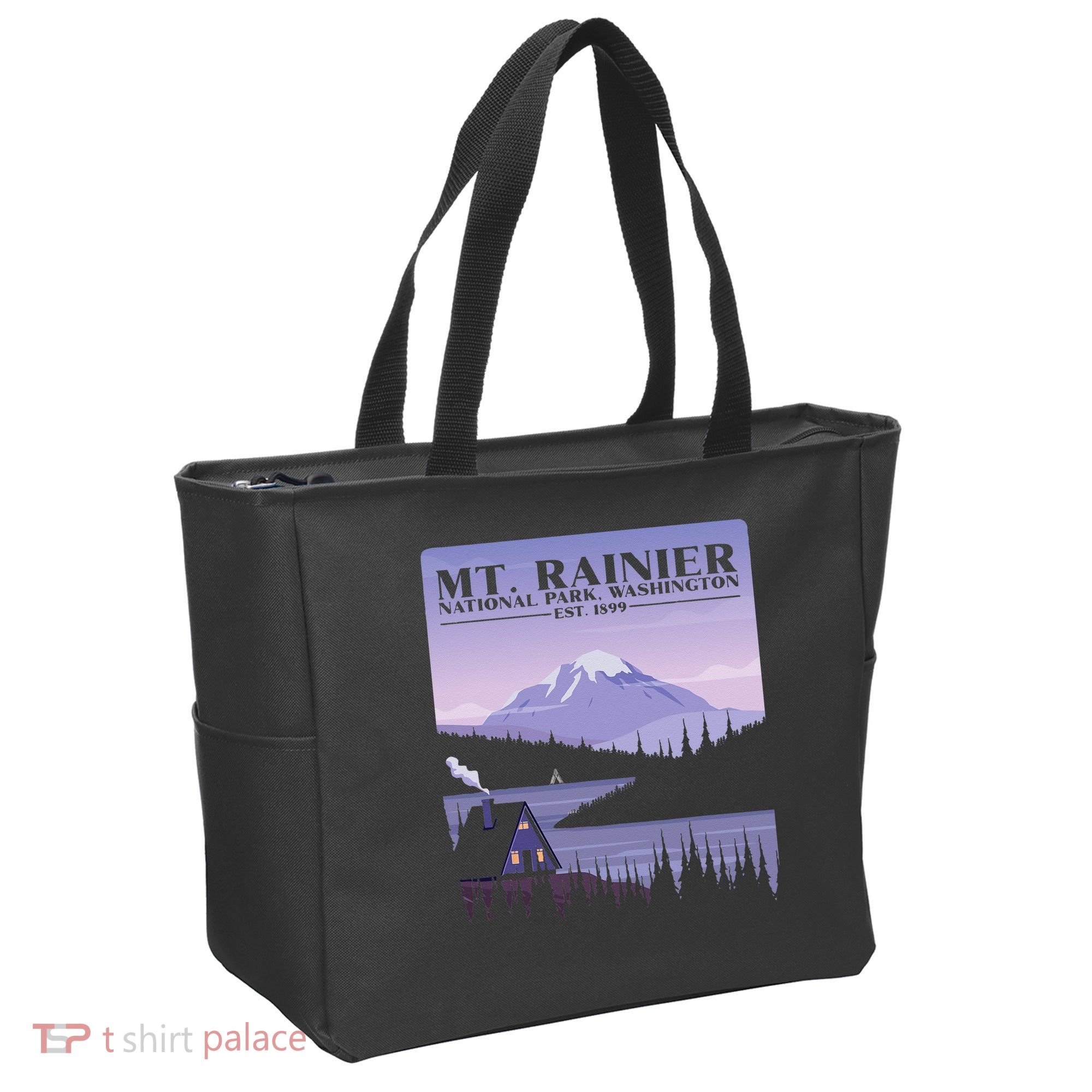 MT. Rainier National Park Hiking Vacation Tote Bag