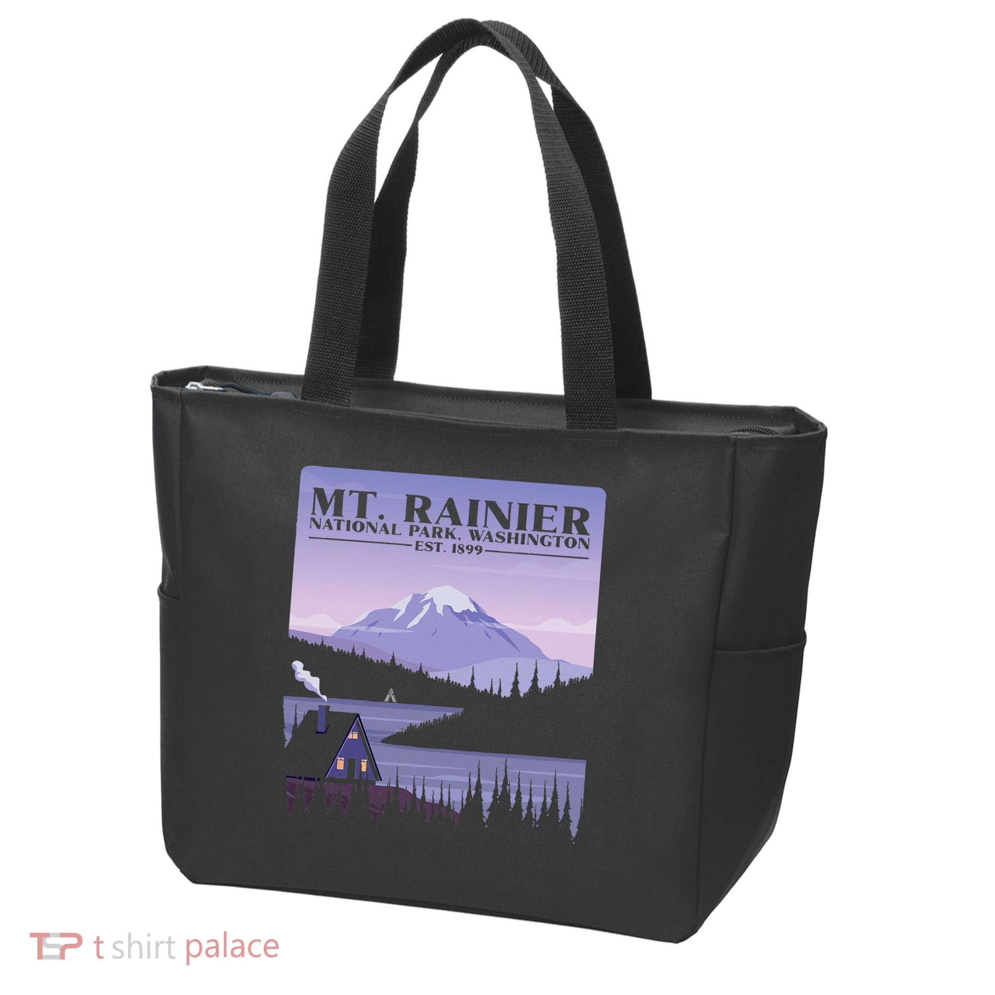 MT. Rainier National Park Hiking Vacation Tote Bag