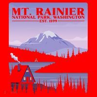 MT. Rainier National Park Hiking Vacation Santa Hat thumb 1