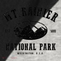 Mt. Rainier National Park Love Hiking Wanderlust Raglan Baseball Sleeve Shirt thumb 2