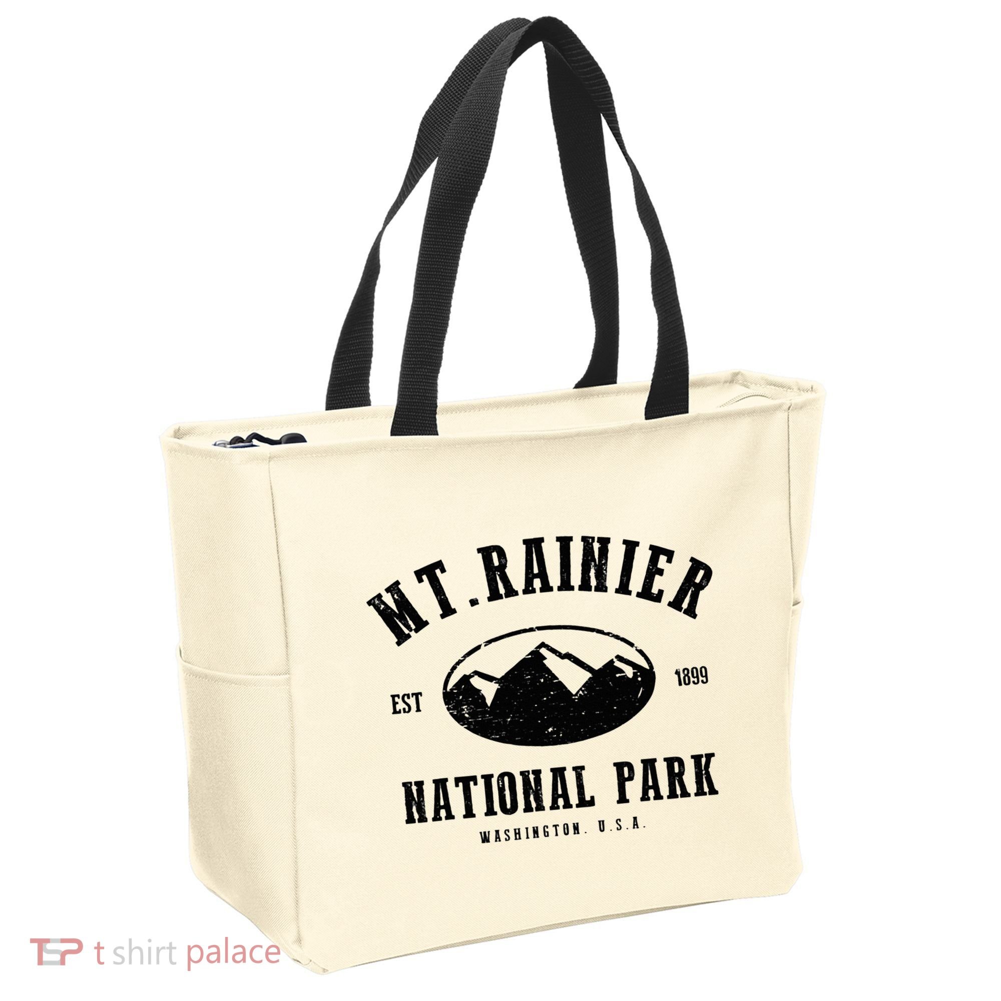Mt. Rainier National Park Love Hiking Wanderlust Tote Bag