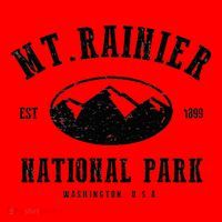 Mt. Rainier National Park Love Hiking Wanderlust Santa Hat thumb 1