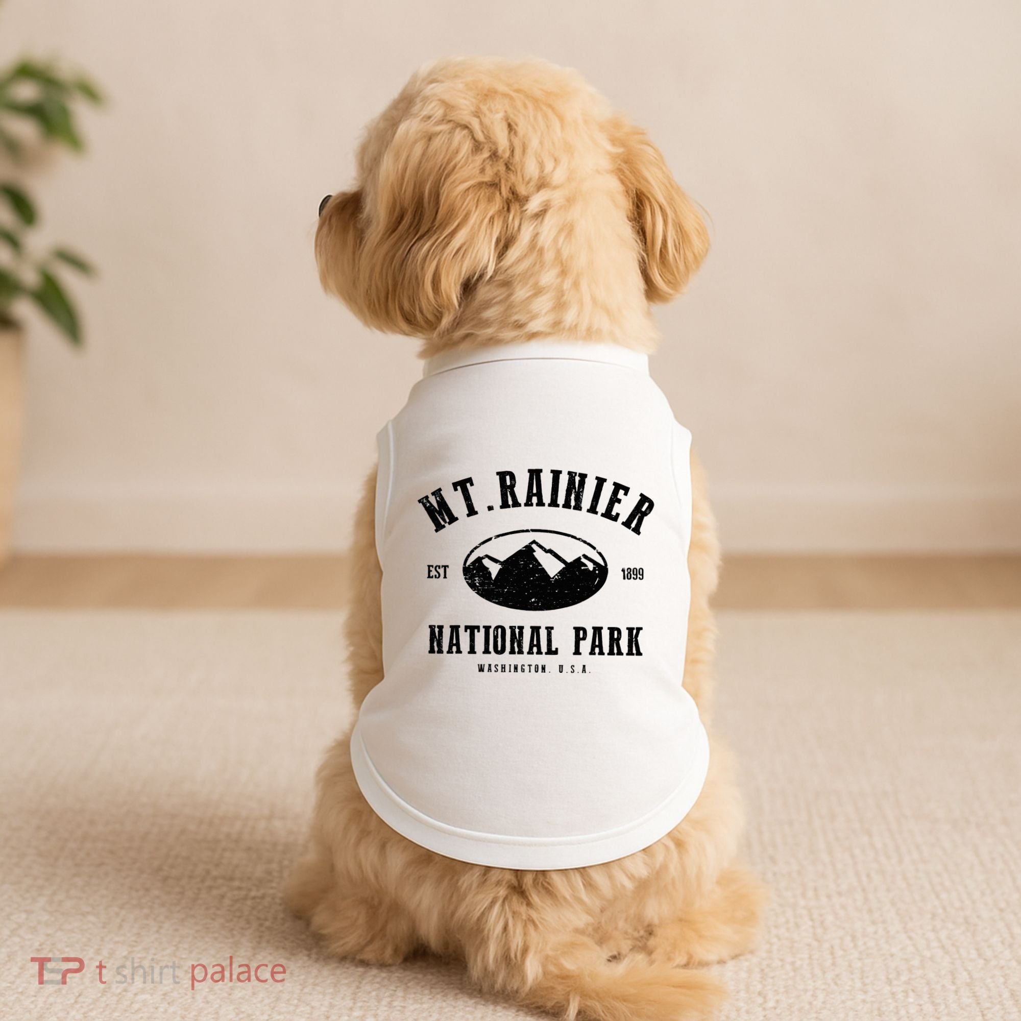 Mt. Rainier National Park Love Hiking Wanderlust Doggie Tank