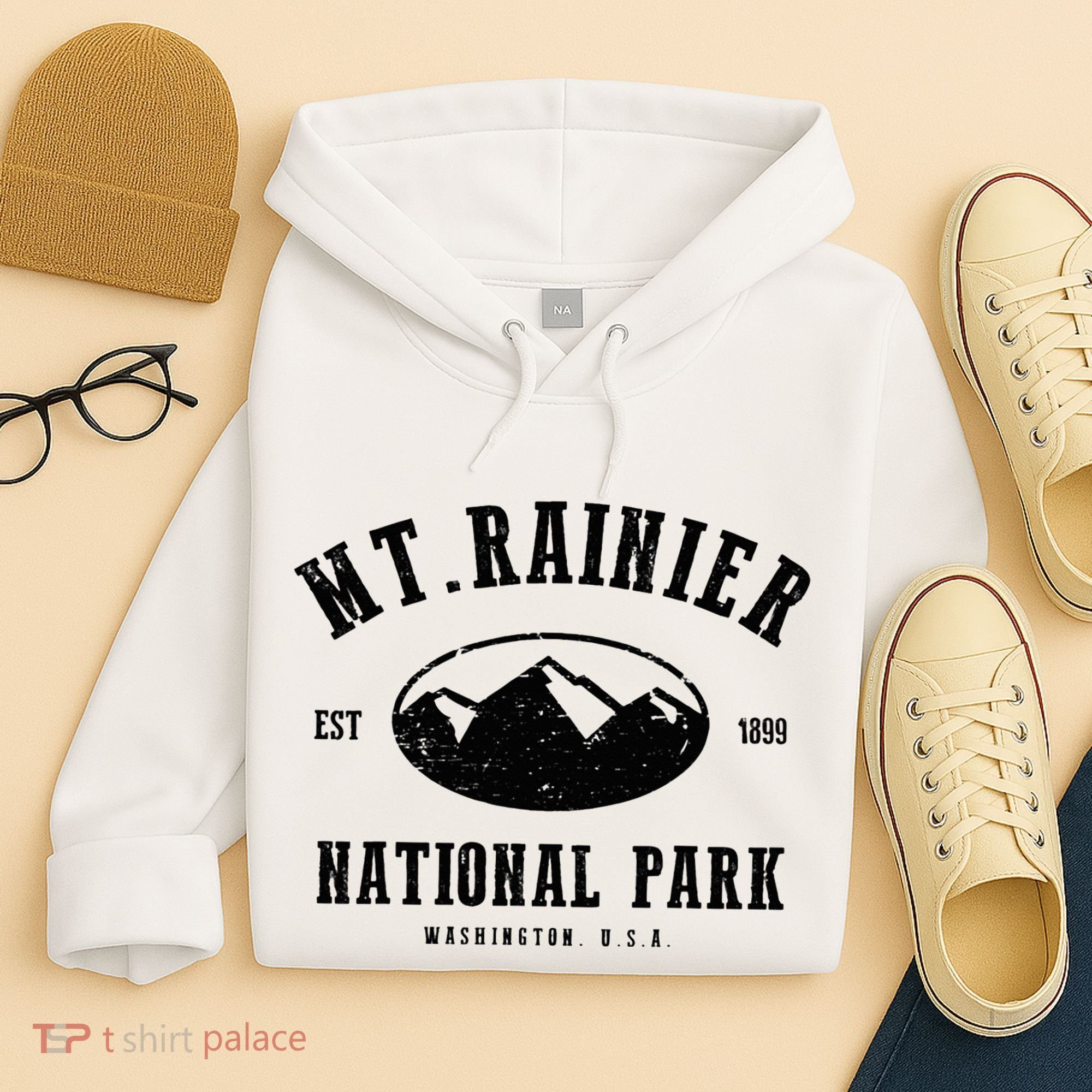 Mt. Rainier National Park Love Hiking Wanderlust Hoodie