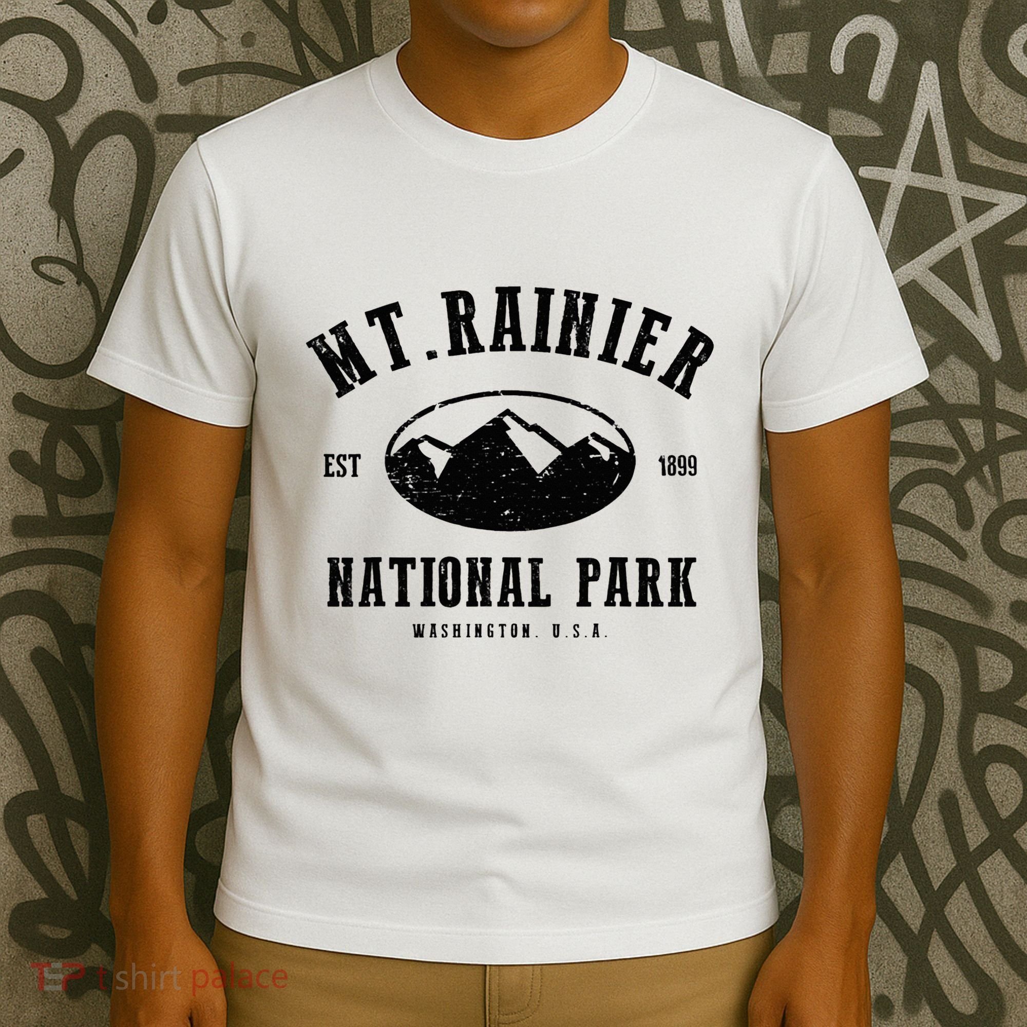 Mt. Rainier National Park Love Hiking Wanderlust T-Shirt