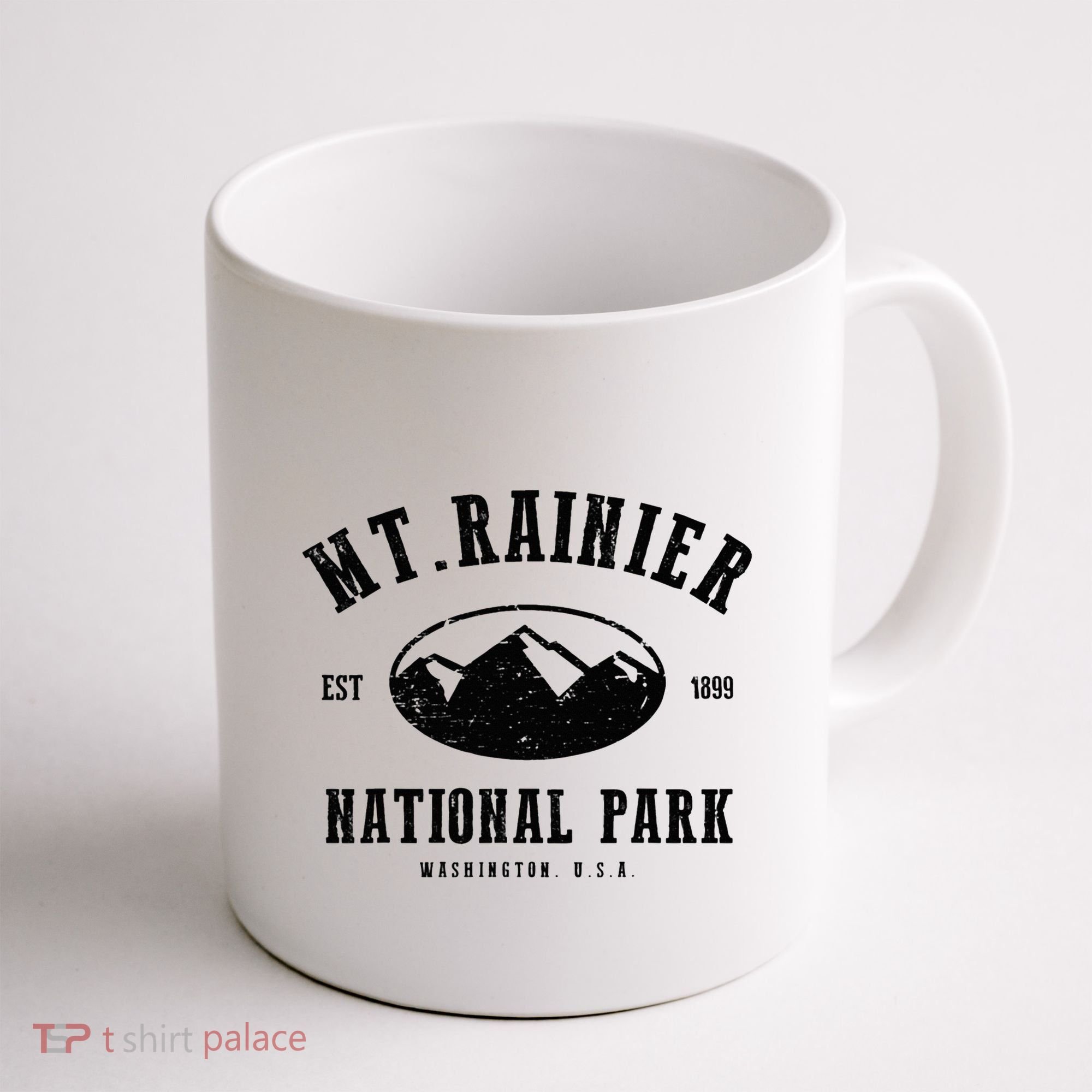 Mt. Rainier National Park Love Hiking Wanderlust Coffee Mug