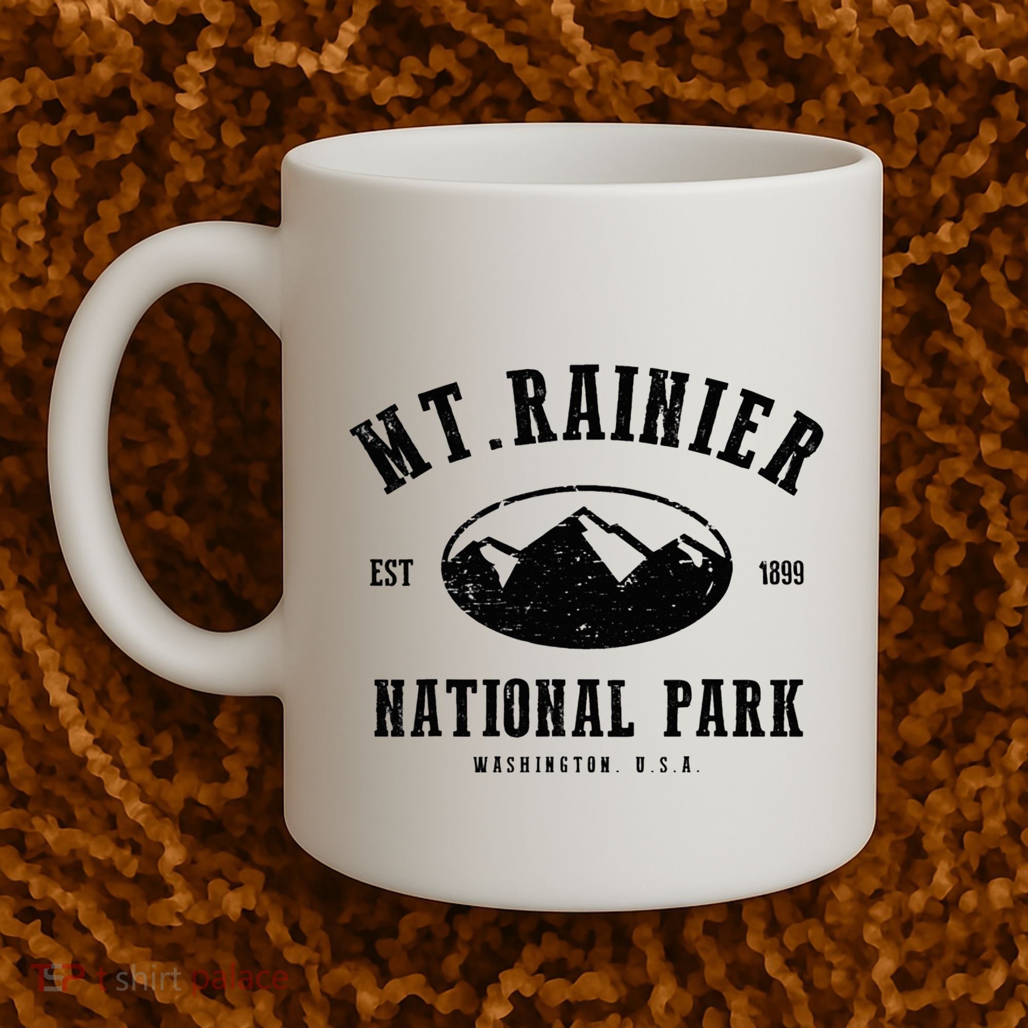 Mt. Rainier National Park Love Hiking Wanderlust Coffee Mug