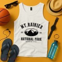 Mt. Rainier National Park Love Hiking Wanderlust Tank Top thumb 4