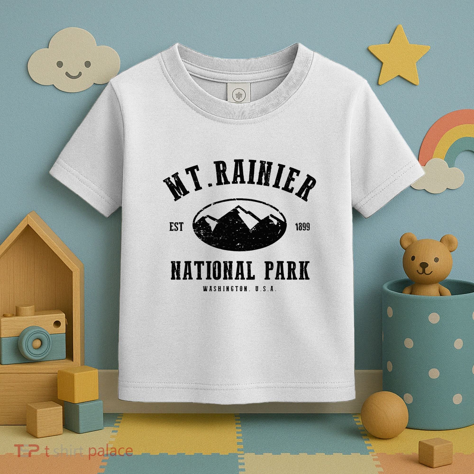 Mt. Rainier National Park Love Hiking Wanderlust Toddler T-Shirt