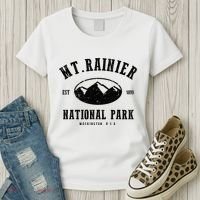 Mt. Rainier National Park Love Hiking Wanderlust Women's T-Shirt thumb 3