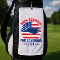 Mark Robinson North Carolina For Governor Election 2024 Golf Towel thumb 2