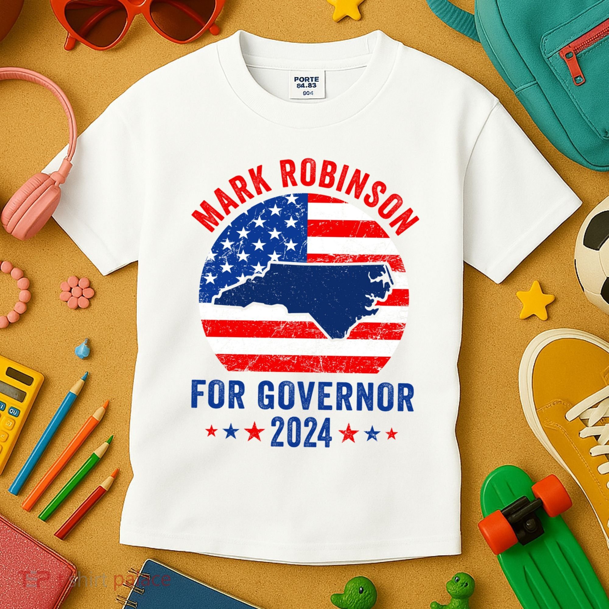 Mark Robinson North Carolina For Governor Election 2024 Kids T-Shirt