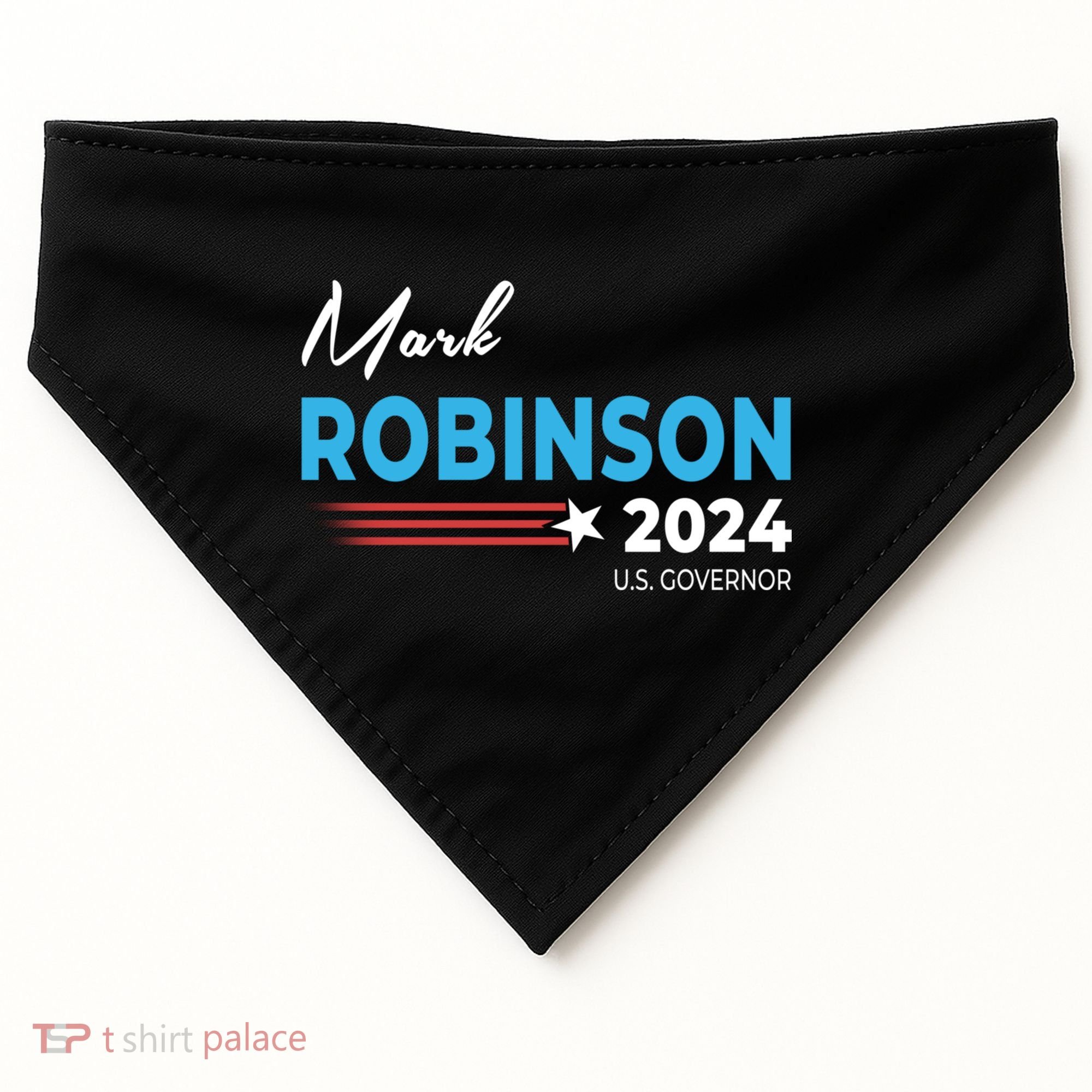 Mark Robinson North Carolina For Governor Election 2024 USA-Made Doggie Bandana