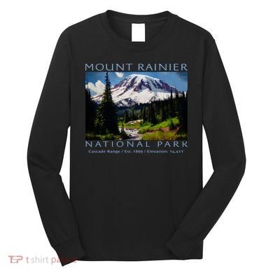 Mount Rainier National Park Long Sleeve Shirt
