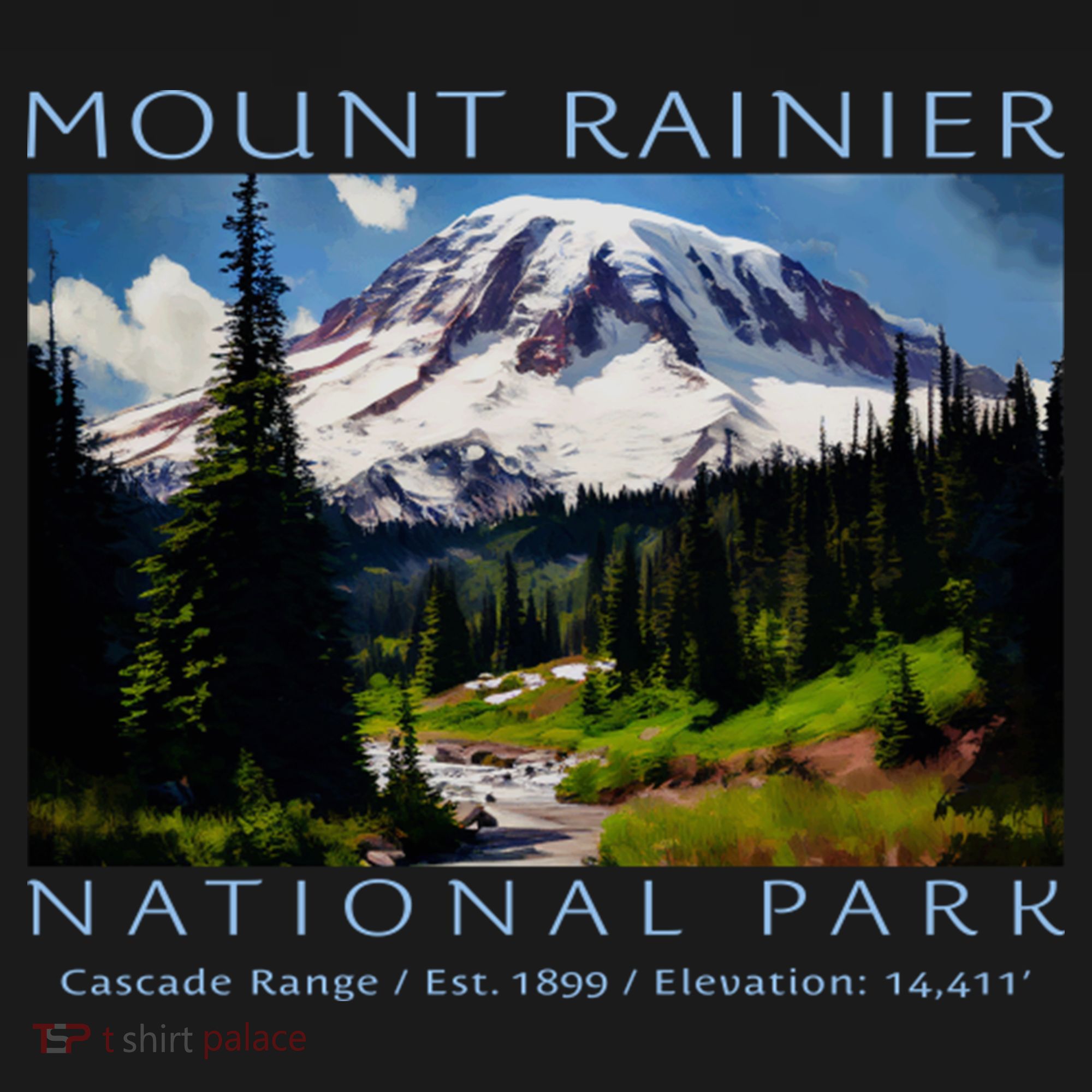 Mount Rainier National Park Pajama Set