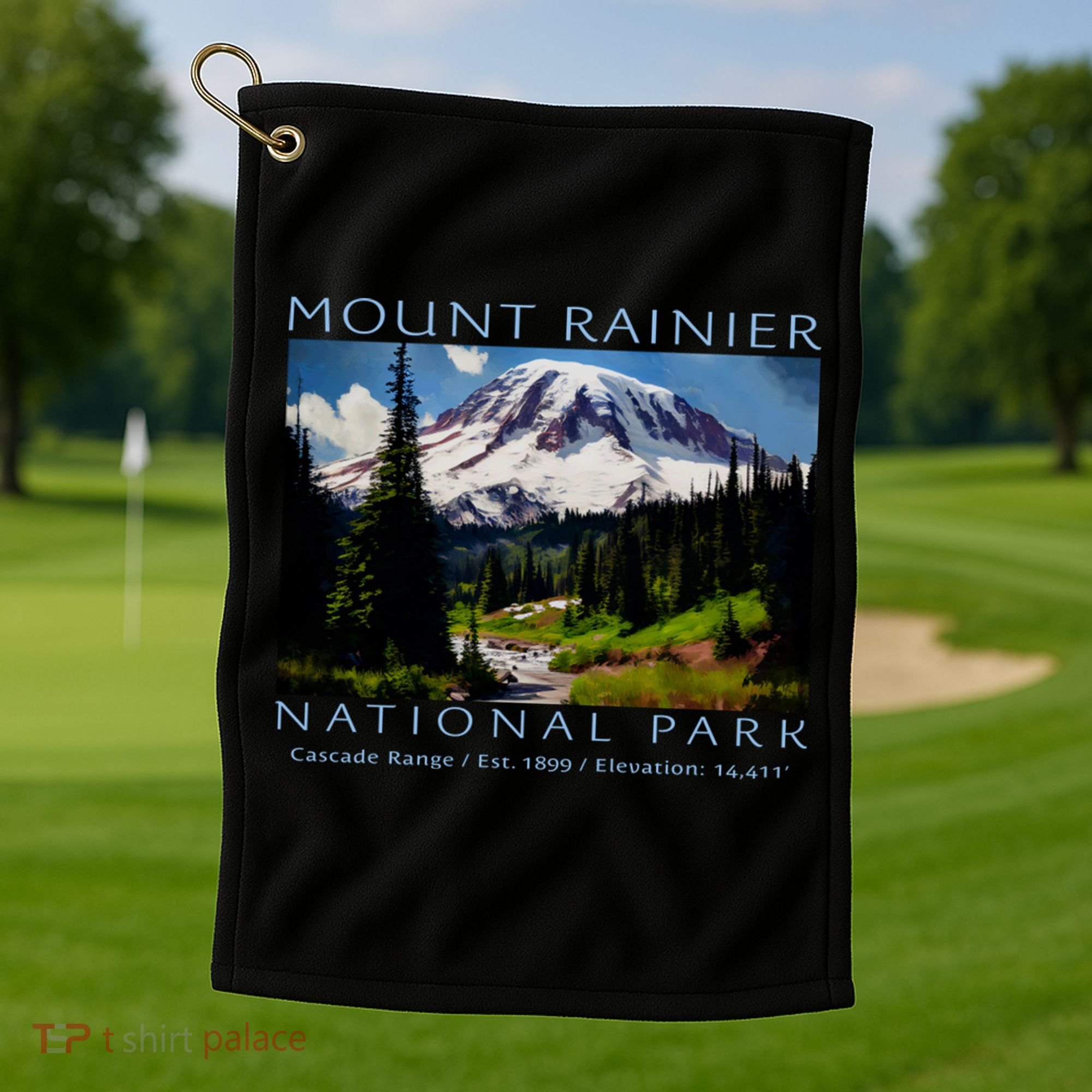 Mount Rainier National Park Golf Towel