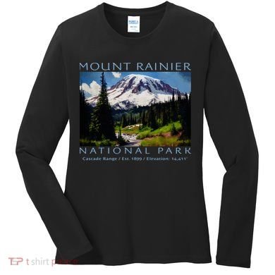 Mount Rainier National Park Women's Long Sleeve Shirt