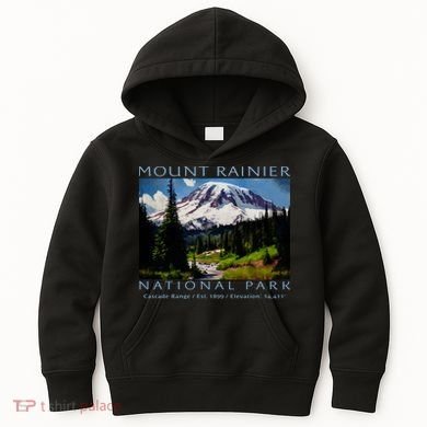 Mount Rainier National Park Kids Hoodie