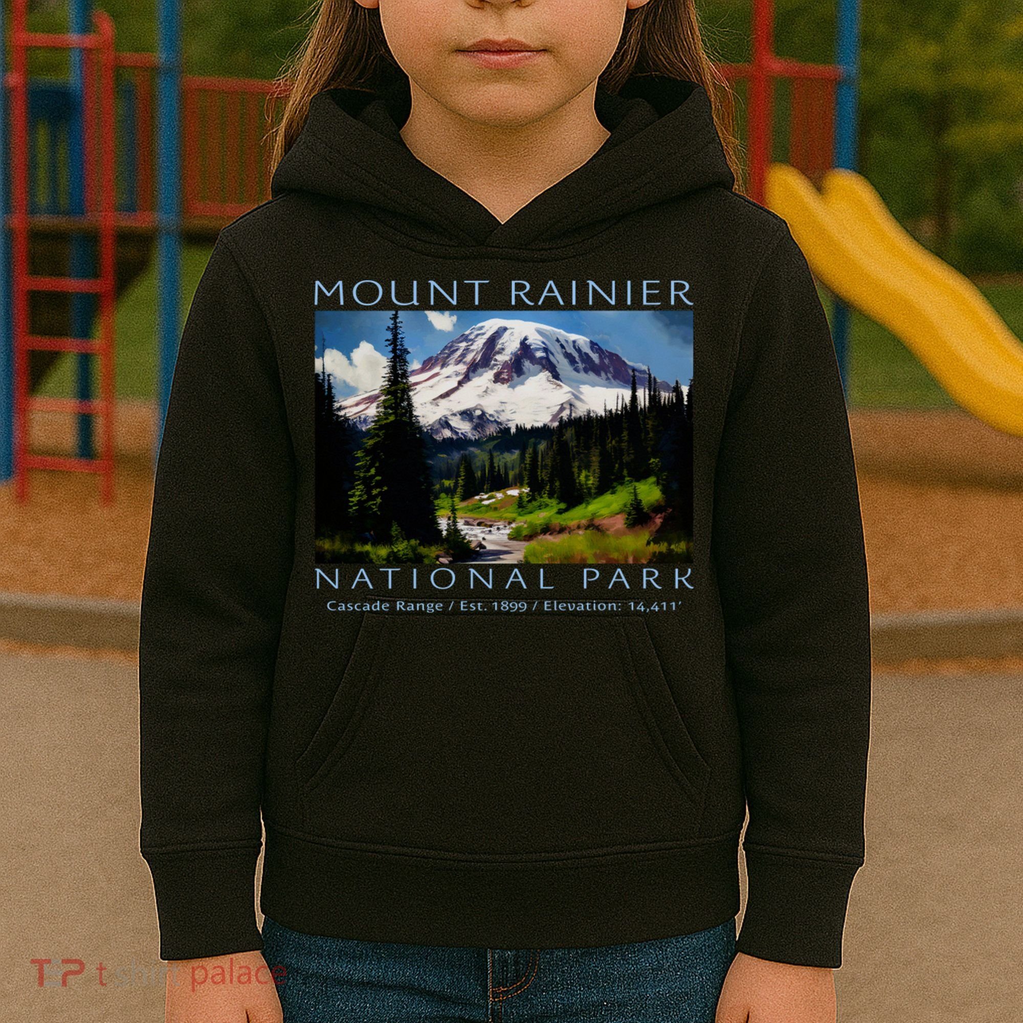 Mount Rainier National Park Kids Hoodie