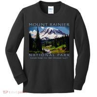 Mount Rainier National Park Kids Long Sleeve Shirt thumb 0
