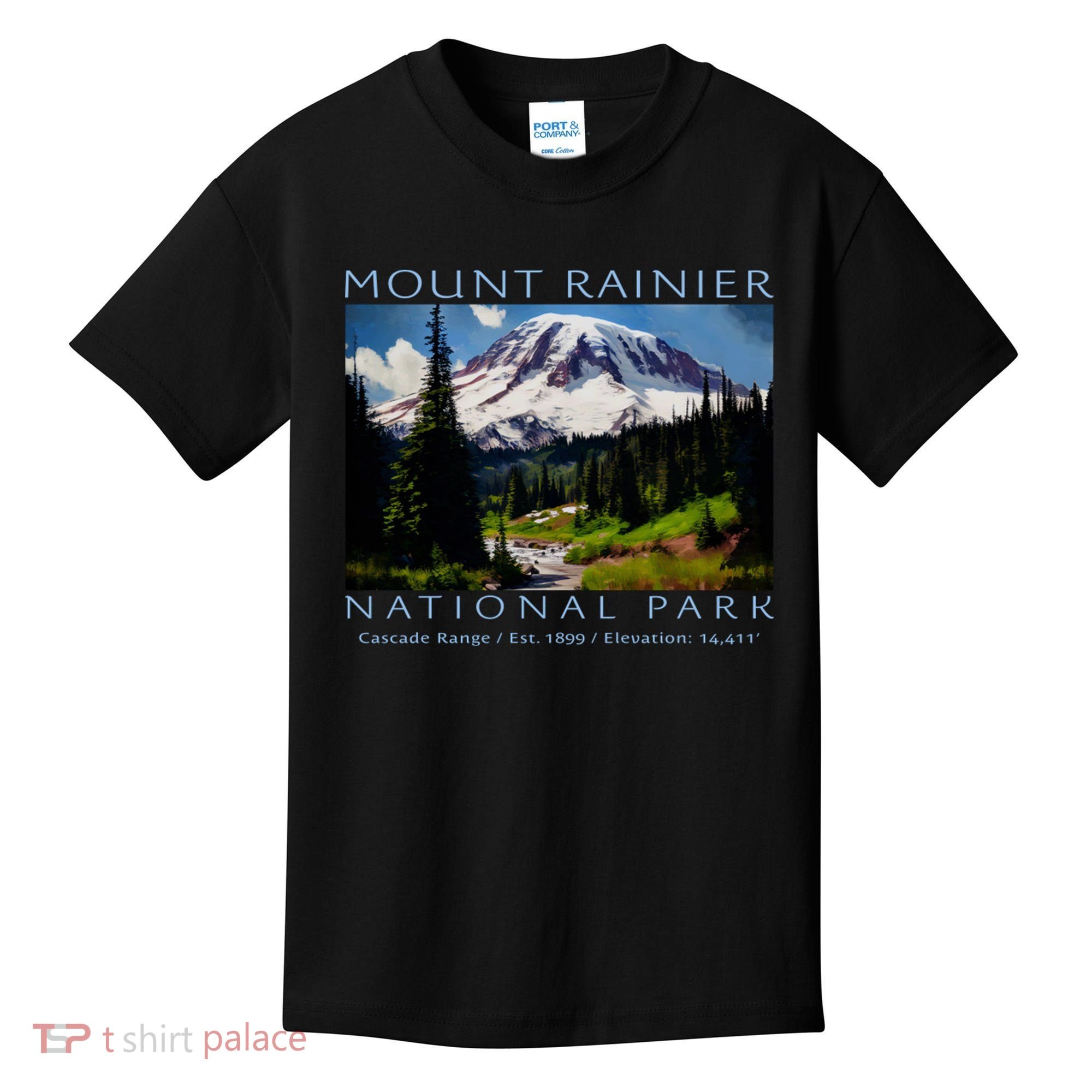 Mount Rainier National Park Kids T-Shirt