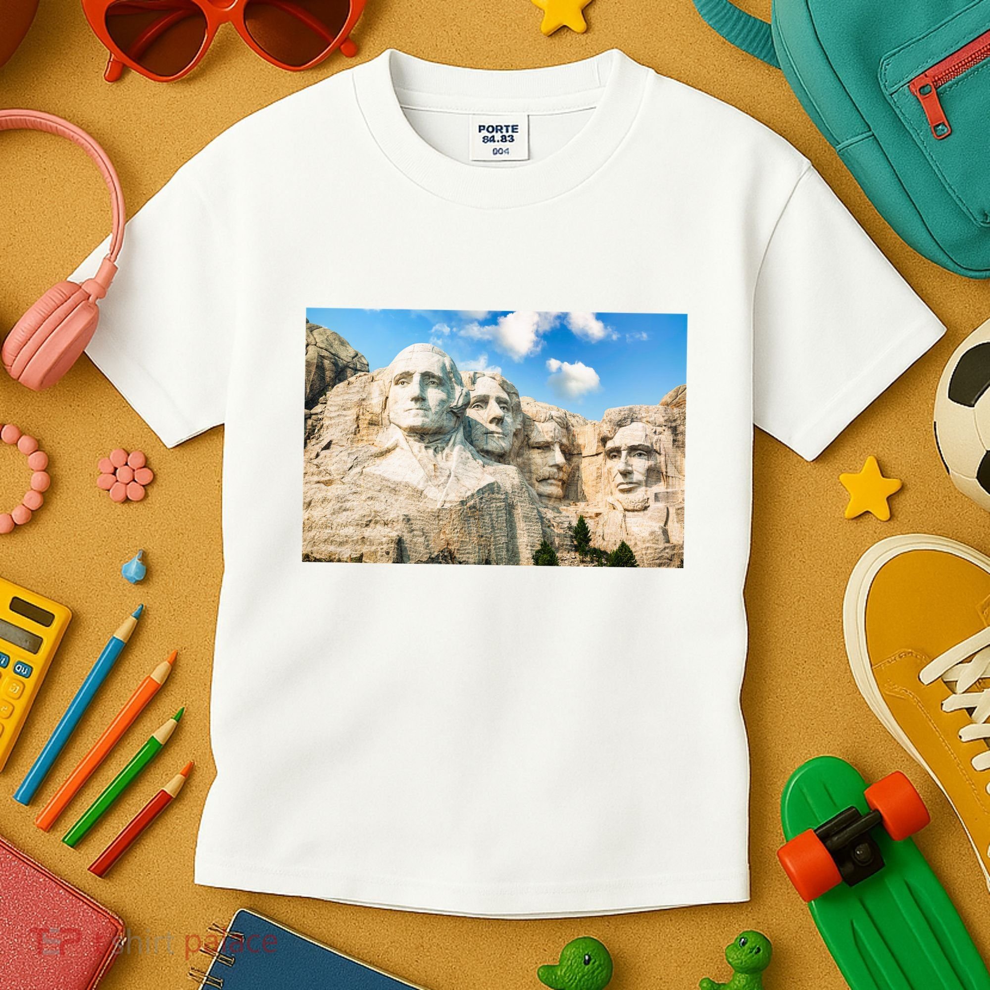 Mt. Rushmore National Memorial Park In South Dakota Kids T-Shirt