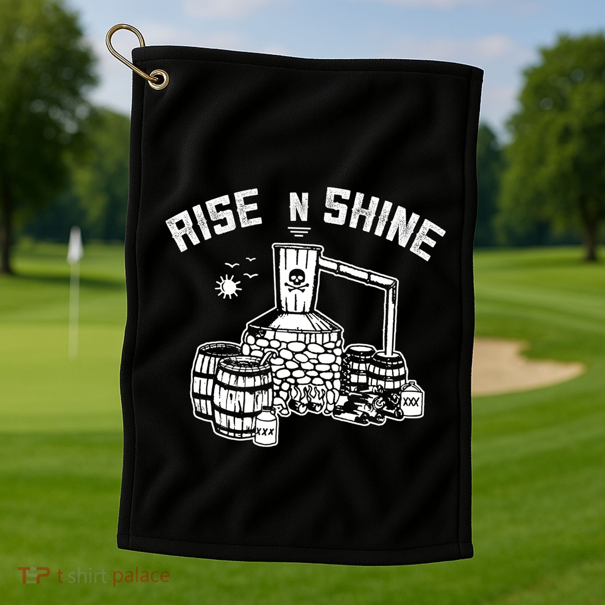 Moonshine Rise N Shine Golf Towel