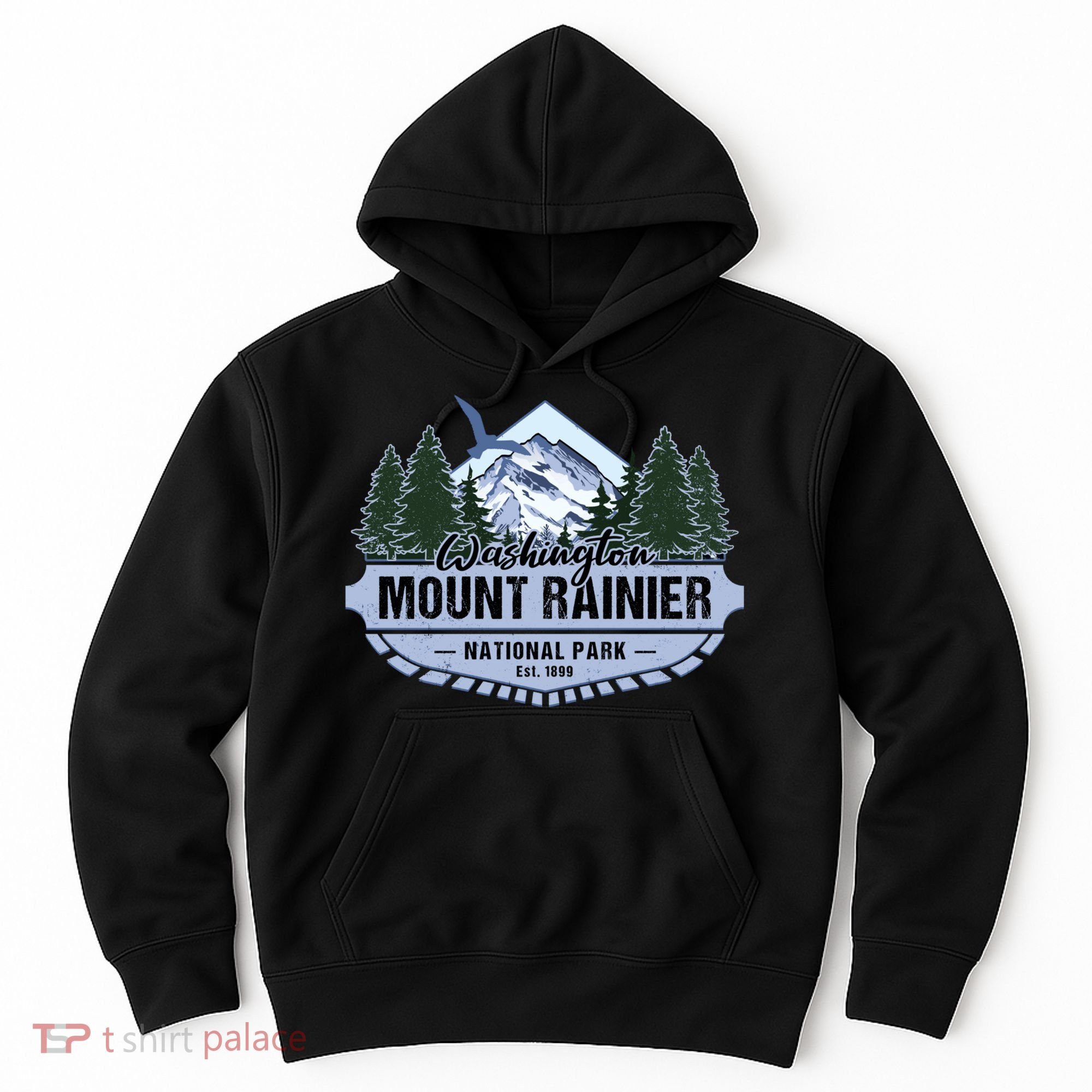 Mount Rainier National Park Washington Novelty Souvenir Hoodie