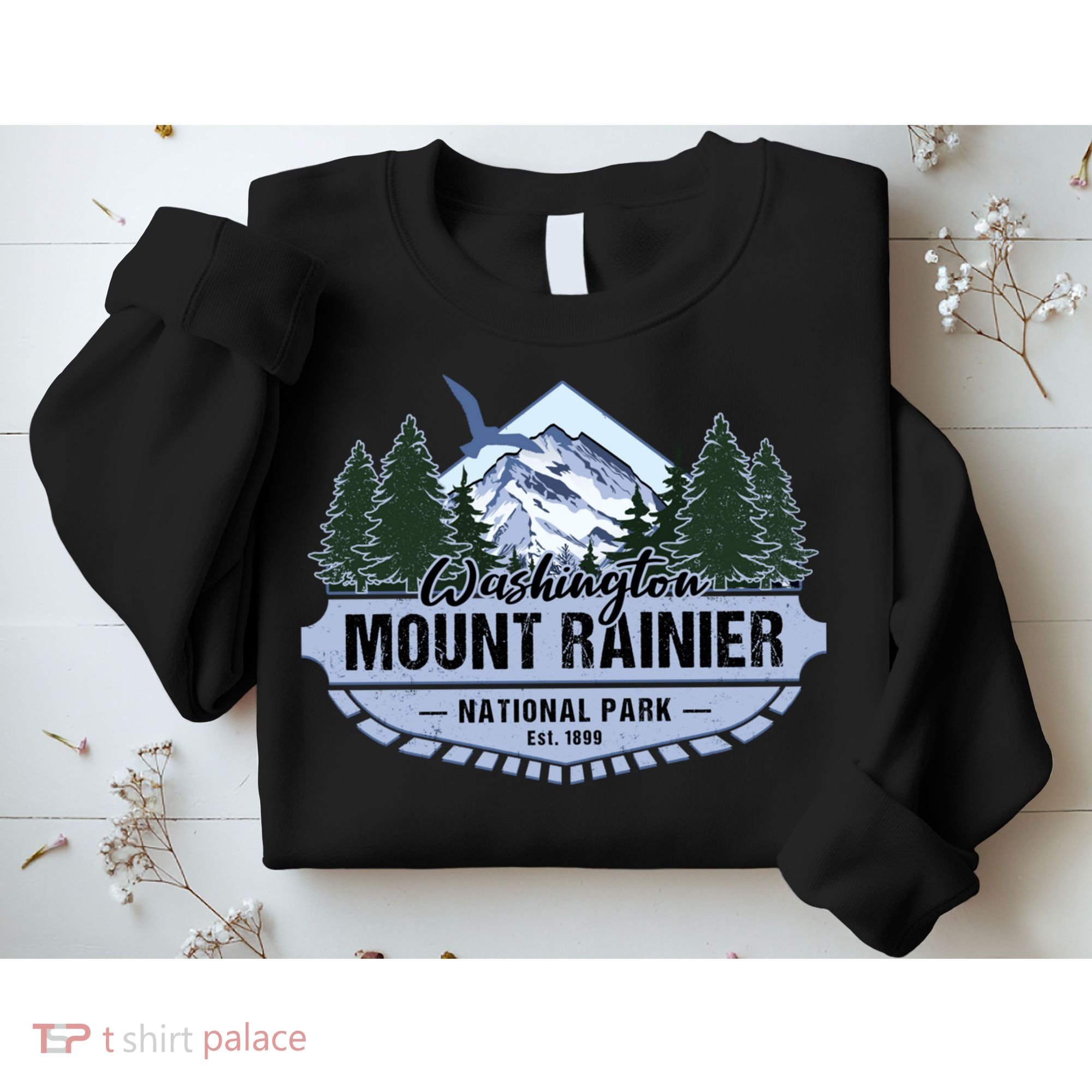 Mount Rainier National Park Washington Novelty Souvenir Sweatshirt