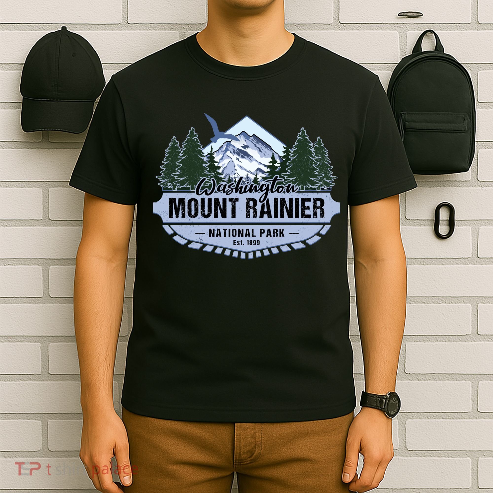 Mount Rainier National Park Washington Novelty Souvenir T-Shirt