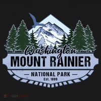 Mount Rainier National Park Washington Novelty Souvenir Women's Hoodie thumb 2