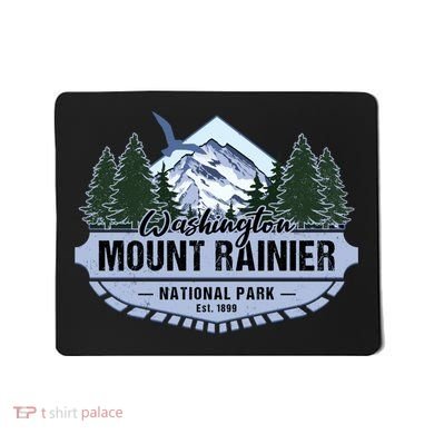 Mount Rainier National Park Washington Novelty Souvenir Mousepad