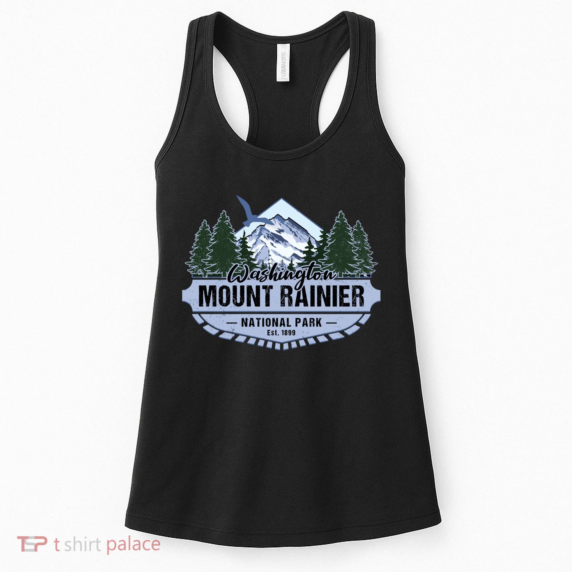 Mount Rainier National Park Washington Novelty Souvenir Women's Tank Top