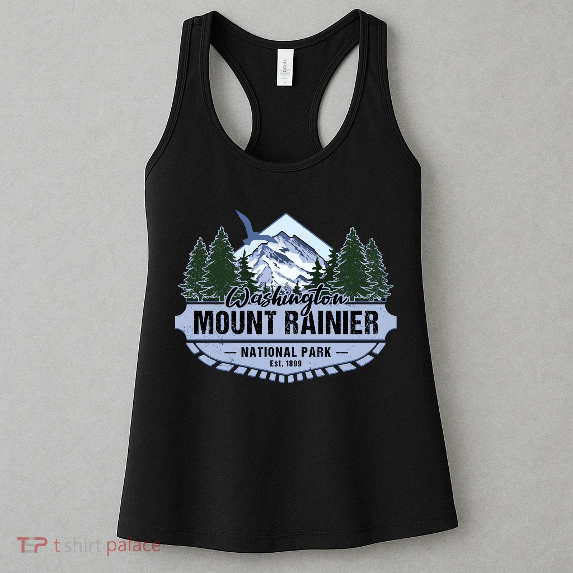 Mount Rainier National Park Washington Novelty Souvenir Women's Tank Top