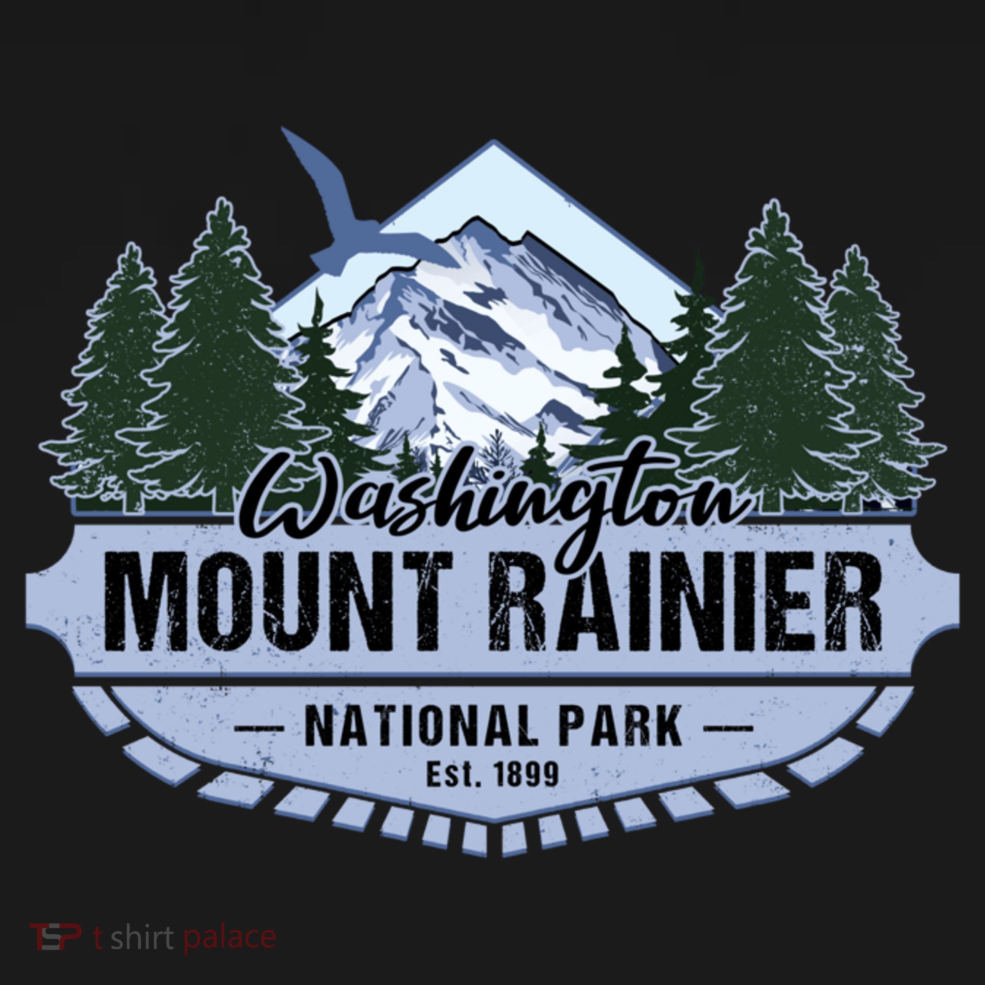 Mount Rainier National Park Washington Novelty Souvenir Women's Tank Top