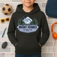 Mount Rainier National Park Washington Novelty Souvenir Kids Hoodie thumb 2