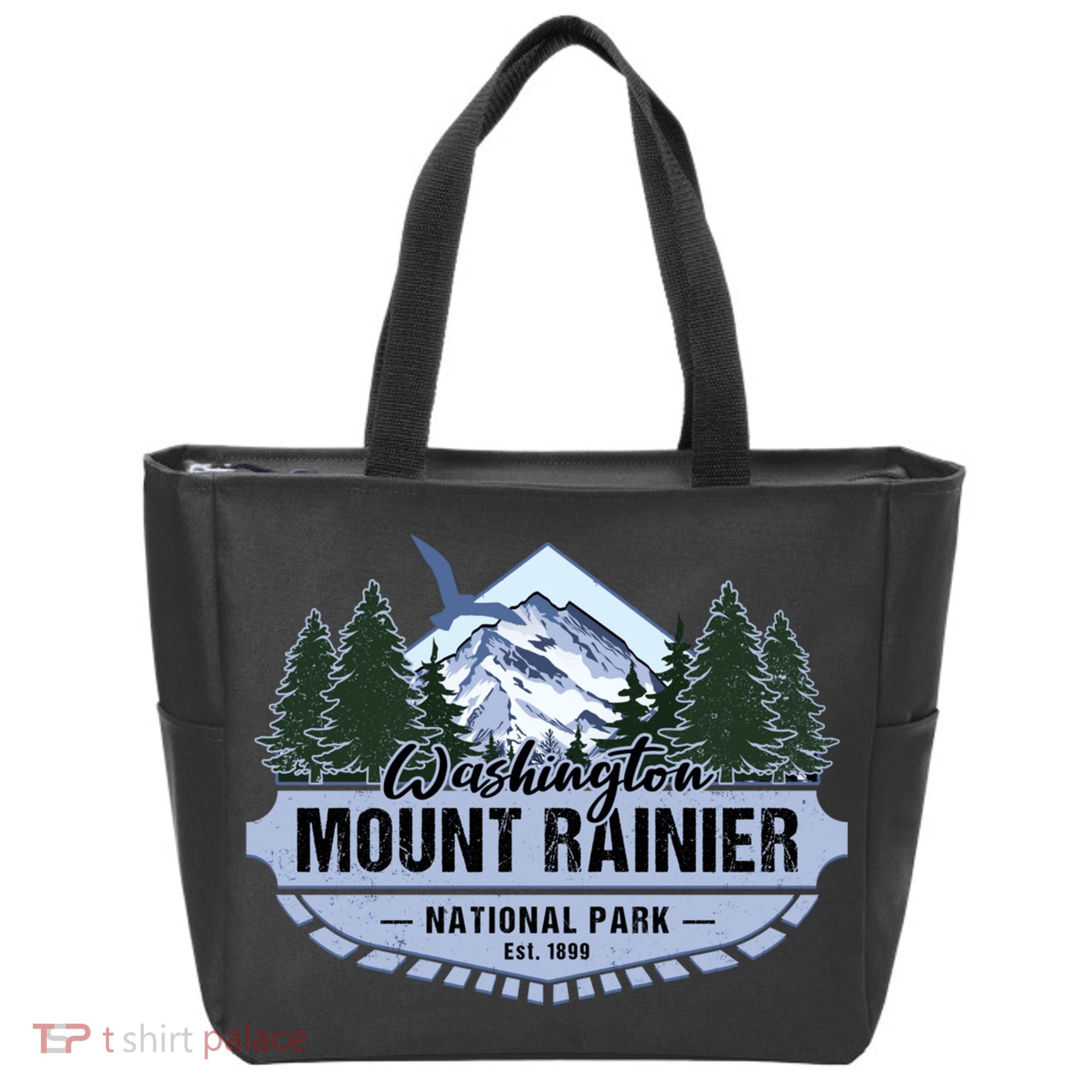 Mount Rainier National Park Washington Novelty Souvenir Tote Bag