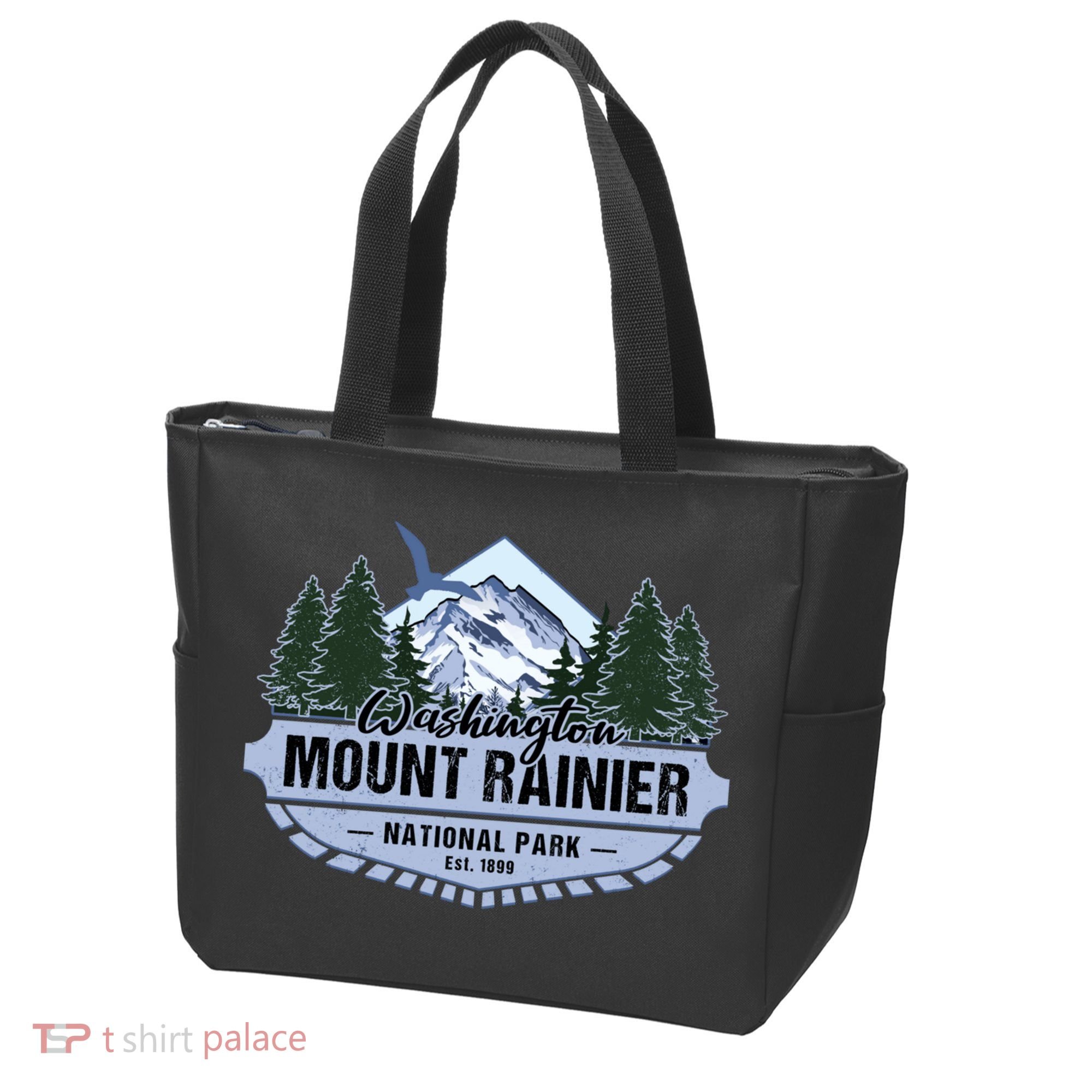 Mount Rainier National Park Washington Novelty Souvenir Tote Bag