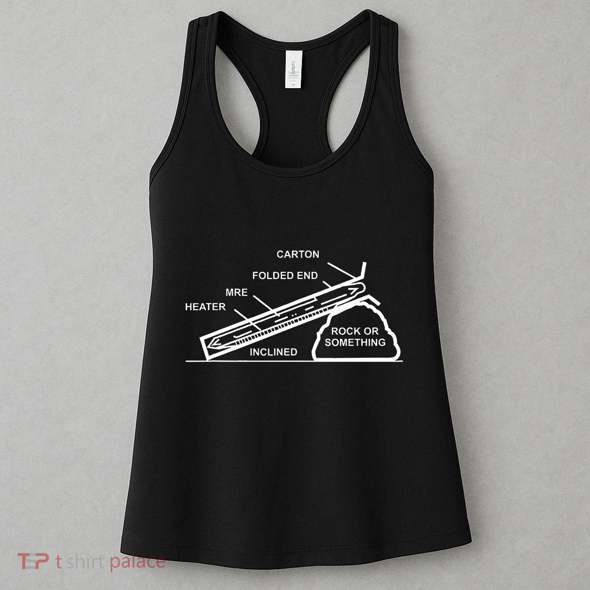 Mre Rock Or Something Military Humor Women's Tank Top