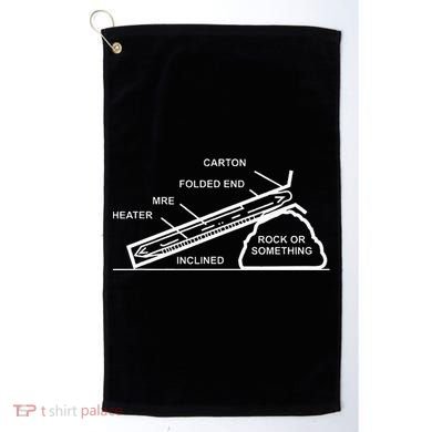 Mre Rock Or Something Military Humor Golf Towel