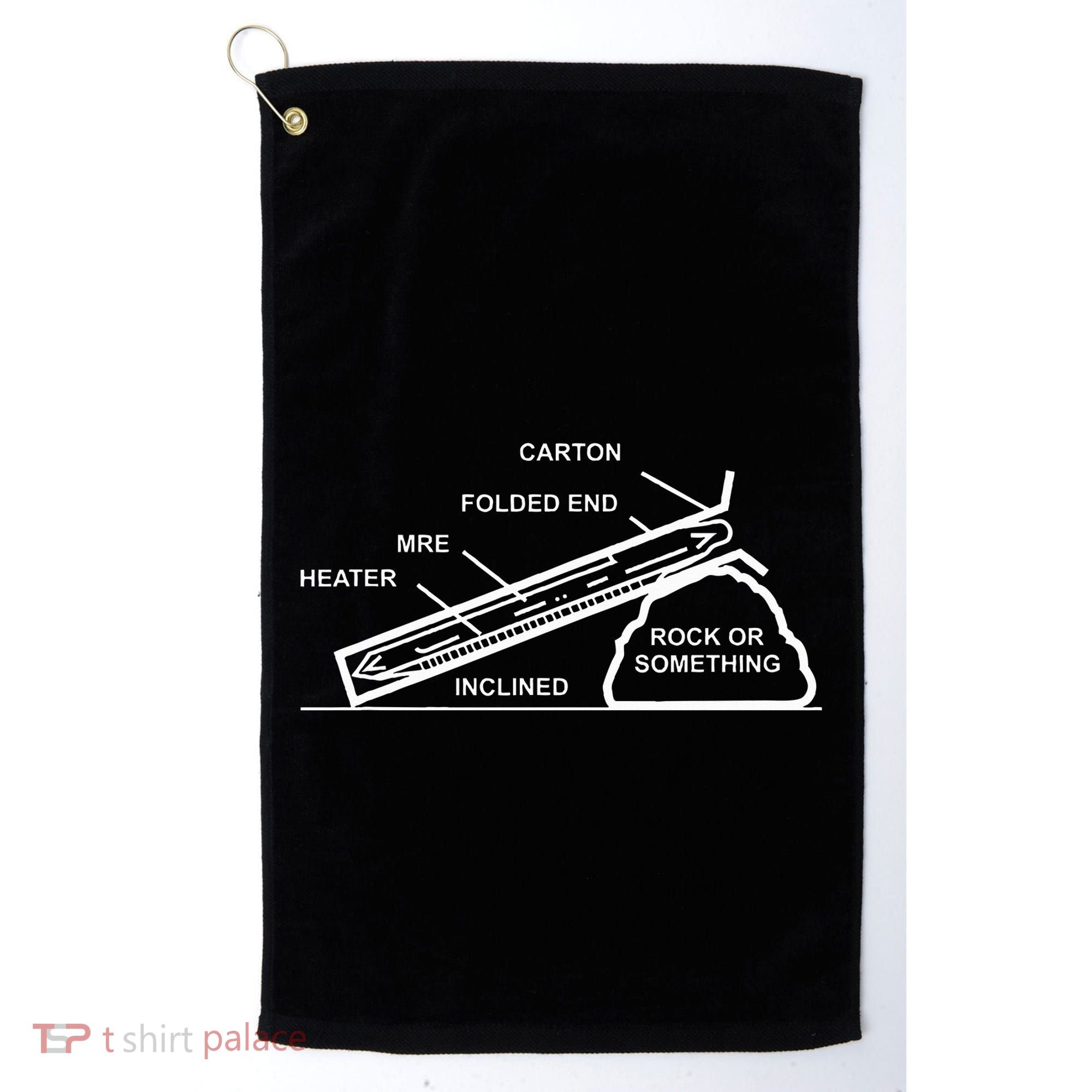 Mre Rock Or Something Military Humor Golf Towel