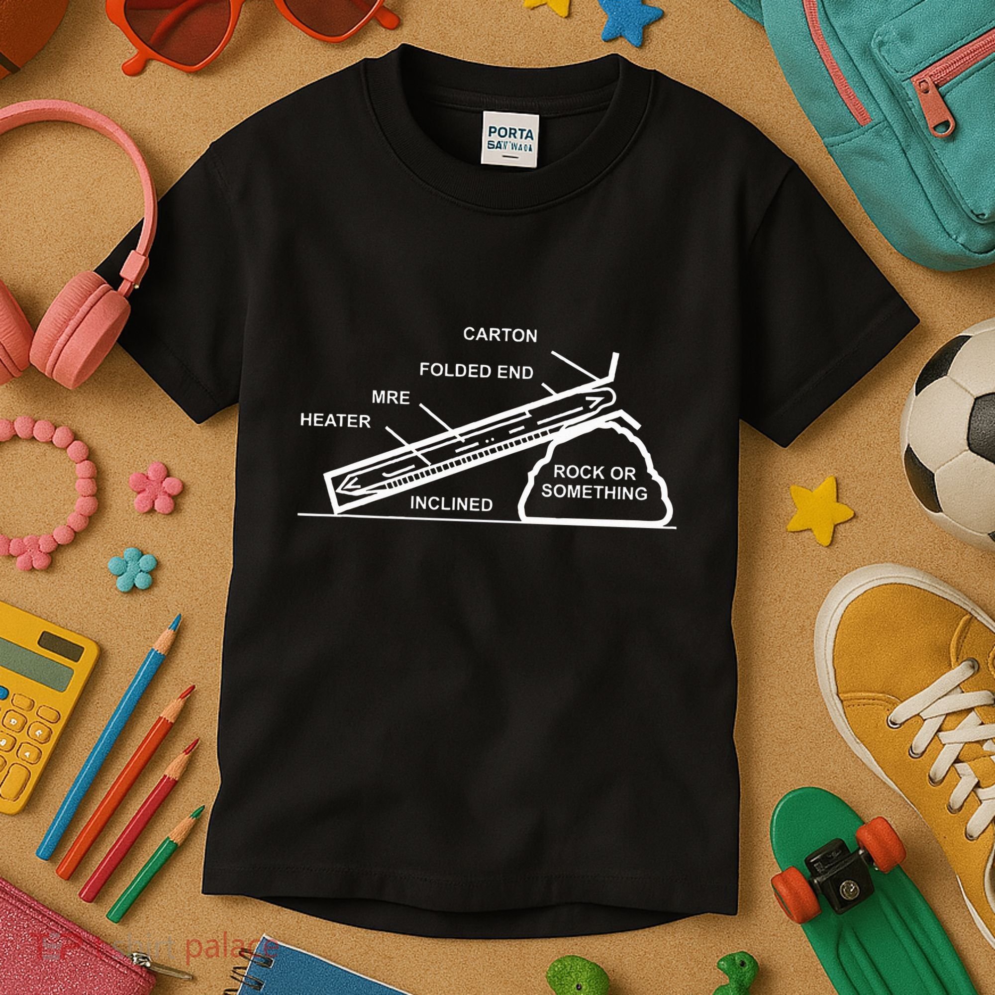 Mre Rock Or Something Military Humor Kids T-Shirt