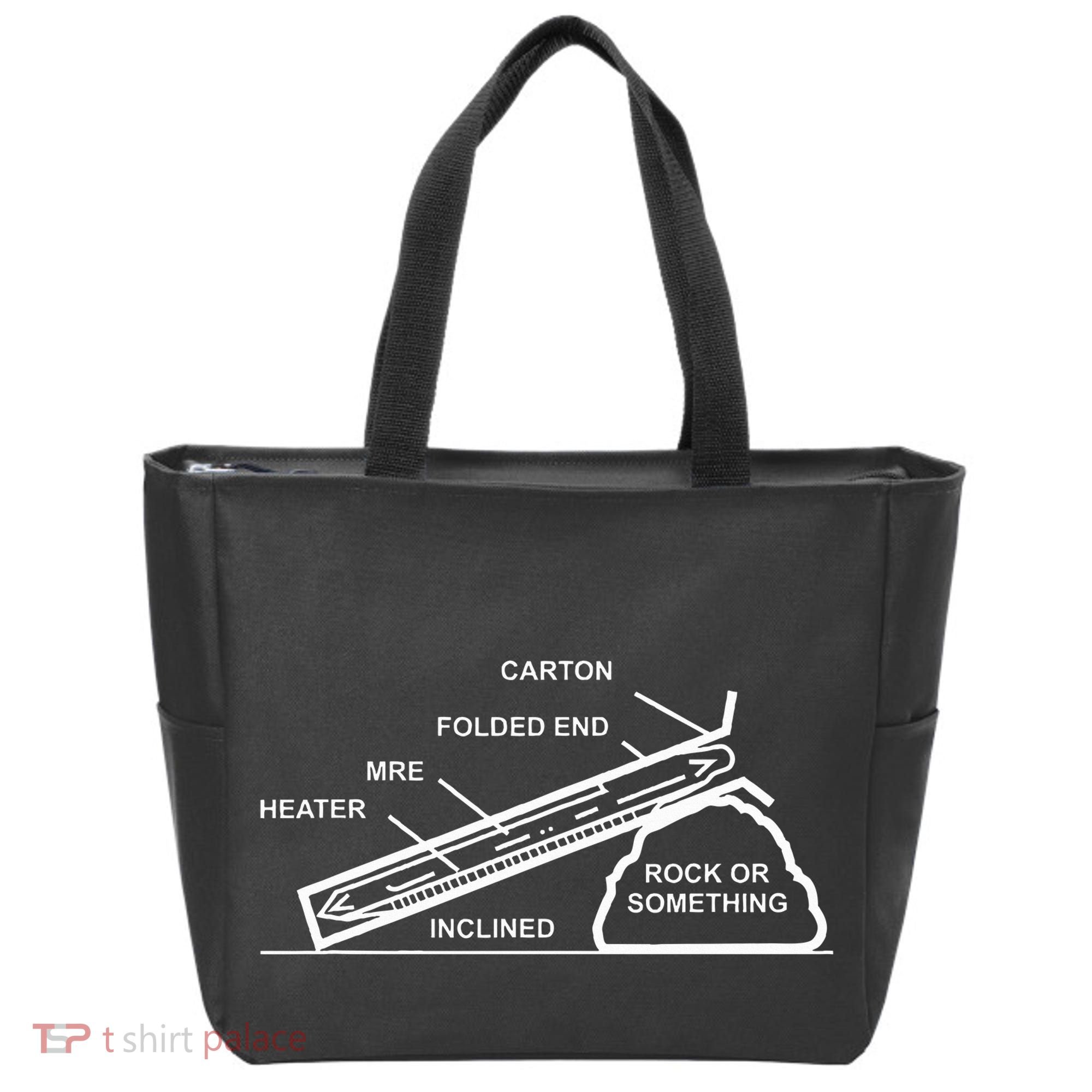 Mre Rock Or Something Military Humor Tote Bag