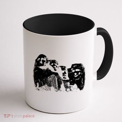 Mount Rushmore Presidents Sculpture Funny Gift Coffee Mug back