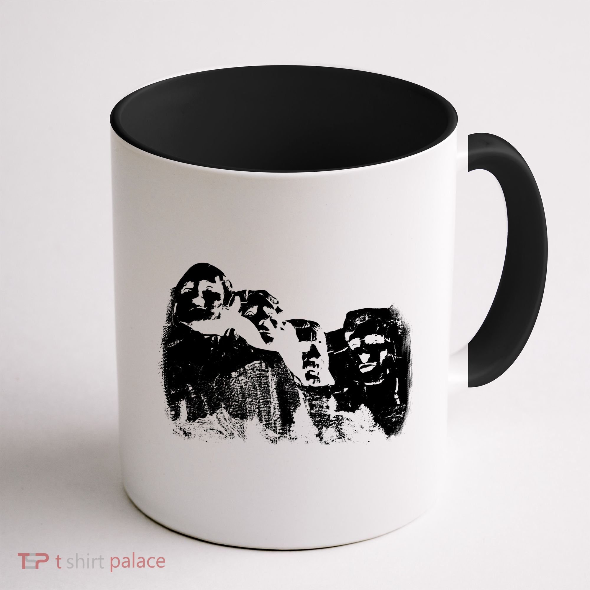 Mount Rushmore Presidents Sculpture Funny Gift Coffee Mug