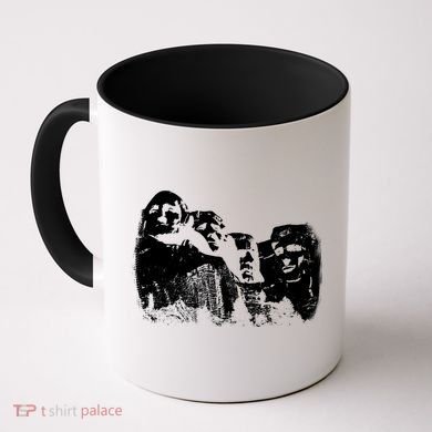 Mount Rushmore Presidents Sculpture Funny Gift Coffee Mug